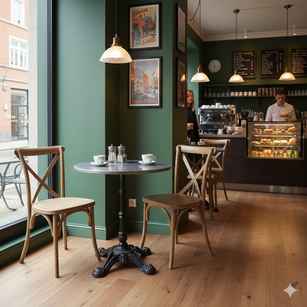 Caféinteriör hos Nixon's Coffee i Solna